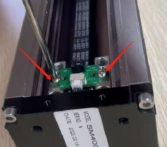 Artisan's Linear Module hits the limit switch and generates noise