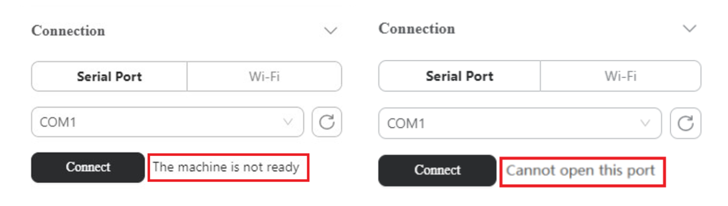 luban_cannot_open_this_port_and_machine_is_not_ready.png