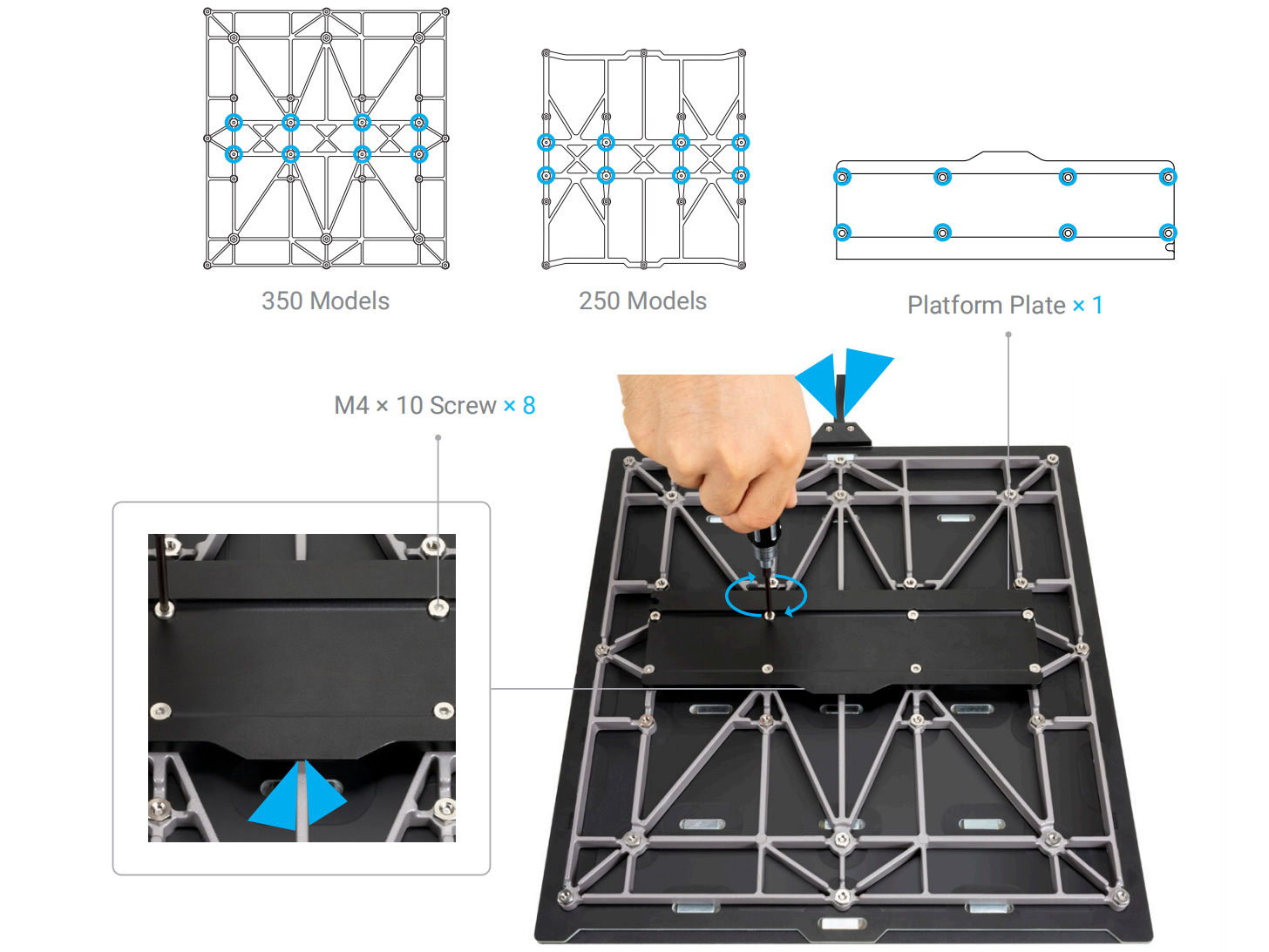 Installing the platform on A350T & Quick Swap Kit Bundle