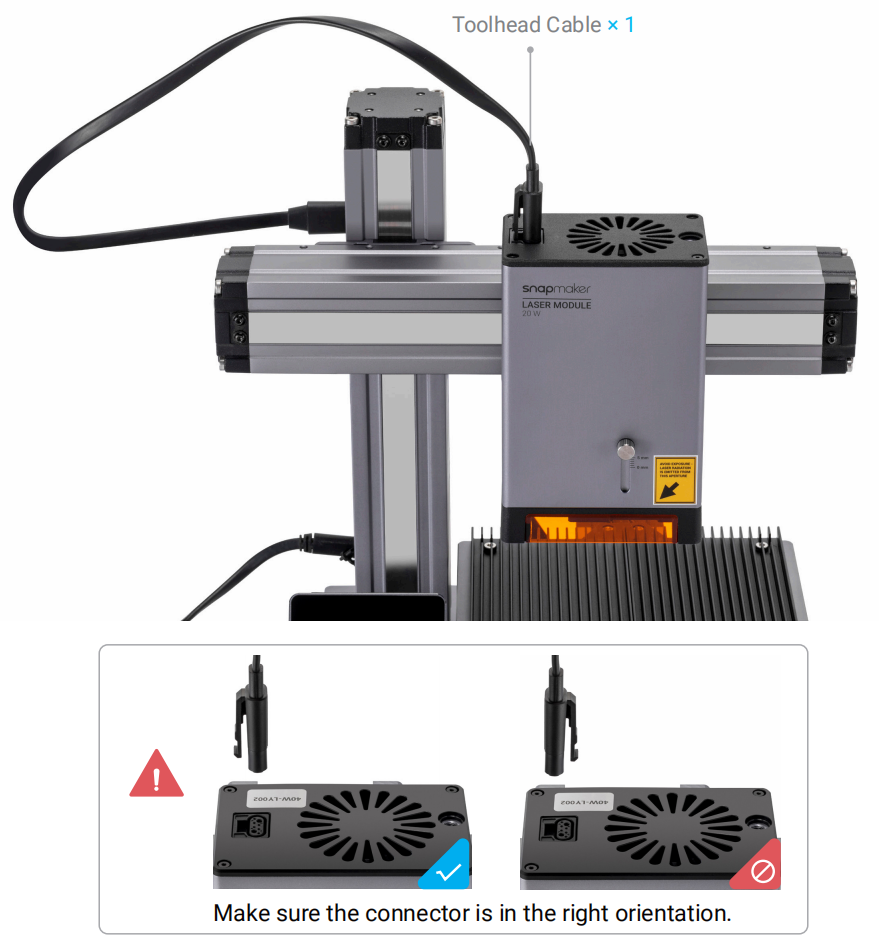 ブースター・導入液 Maya Installing the 20W laser module on 150 model | Snapmaker Wiki